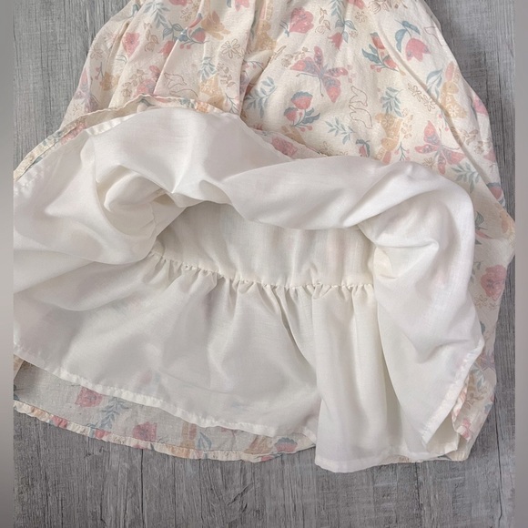 Sleeveless Pretty Pastel Floral Dress - Picture 3 of 6